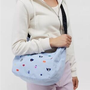 Baggu Urban Outfitters Exclusive Embroidered Charms Medium Crescent Bag